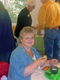 Jeanette with the breakfast bunch