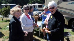 Carole, Nancy and Joann and kelp creations
