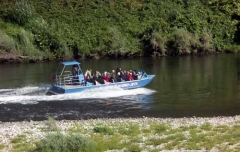 Trek group on the Chinook jet boat