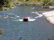 Boat traffic at Agness