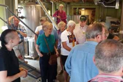 Touring the distillery