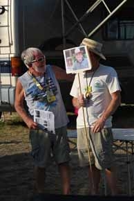Steve Presents Award to Ed Block by Proxy (held by Rodger Wright)