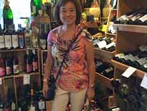 Fran Checks Out the Wine